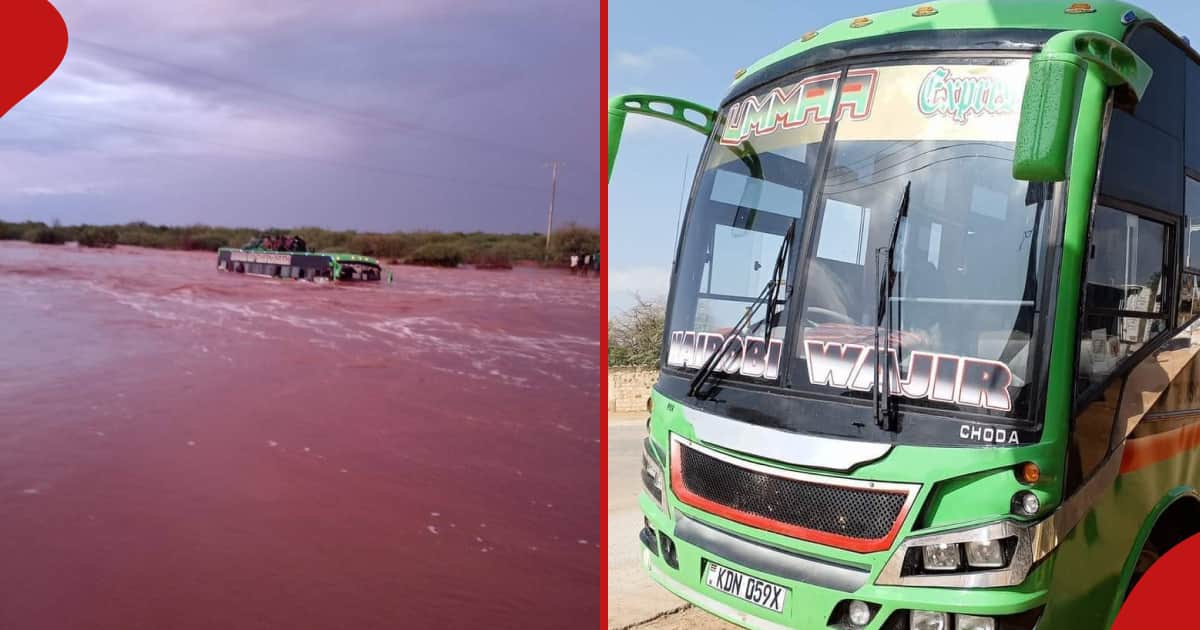 Une vidéo montre comment le bus Umma avec 51 passagers a été emporté par les inondations à Garissa