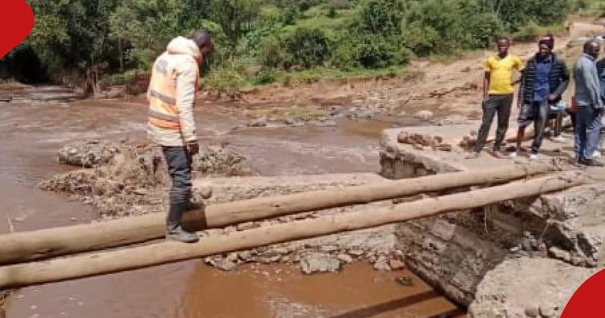 Narok : les habitants contribuent en espèces pour réparer le pont détruit par les inondations
