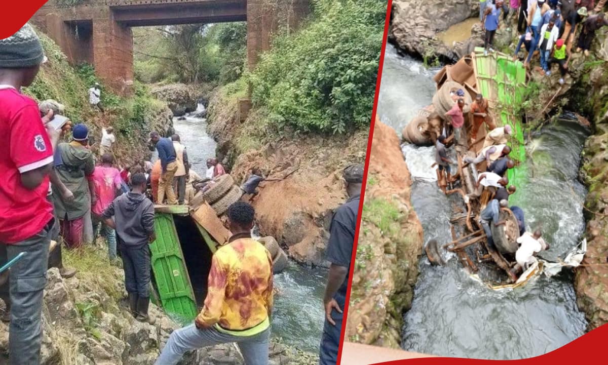 Kirinyaga : 2 morts alors qu'un camion avec 5 passagers à bord plonge dans la rivière