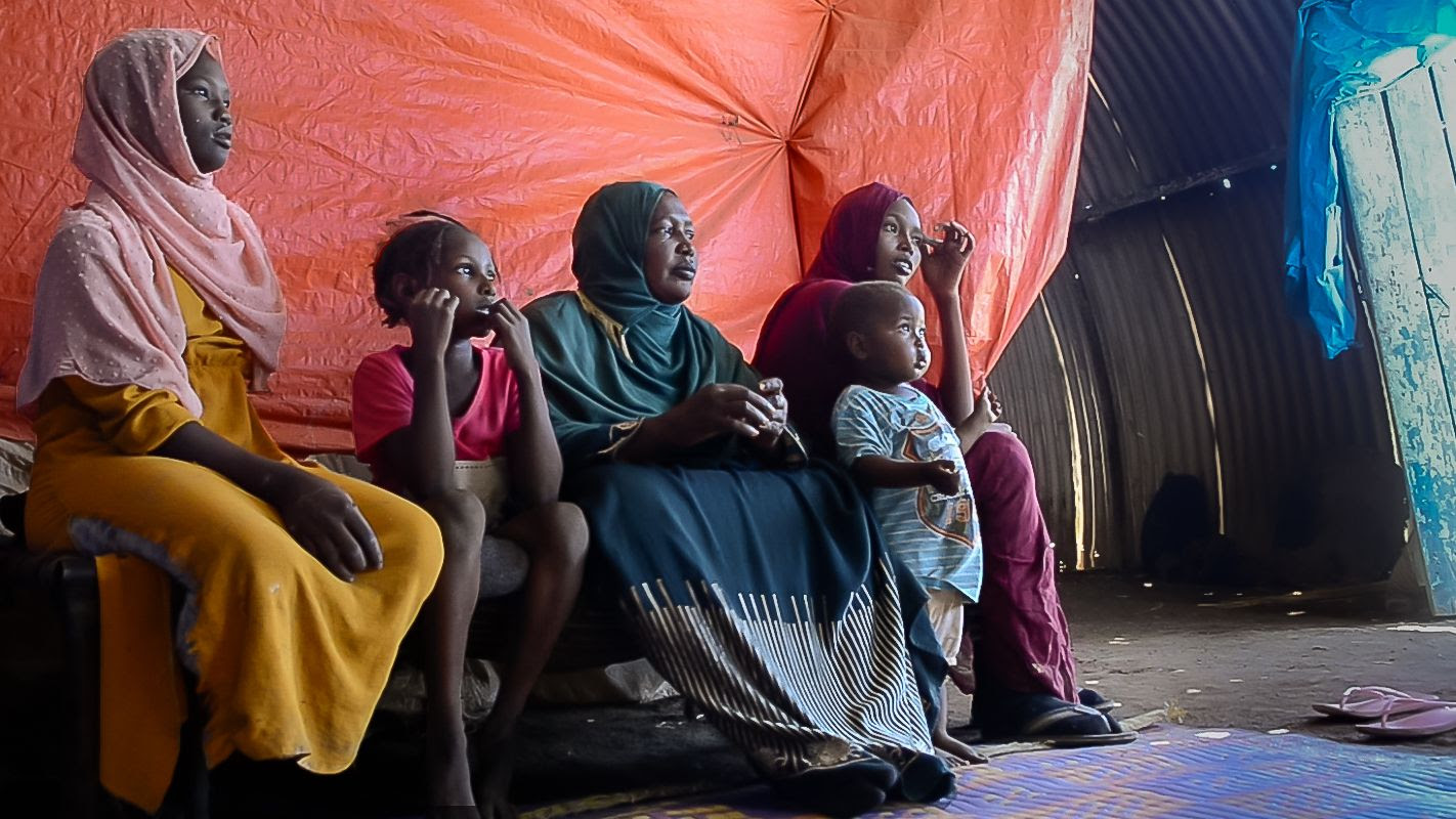 Hafsa, a mother of four, fled her home in Khartoum when conflict erupted. Now displaced in Gedaref, she faces an uncertain future. Photo Credit IOM Sudan 2024/ Omer Tariq