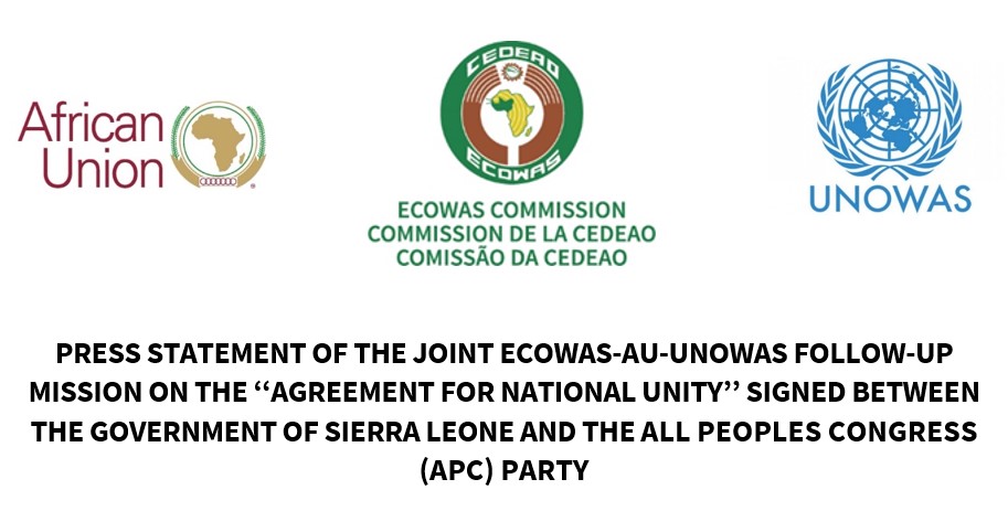 Joint Mission Ua Ecowas Unowas Sierra Leone