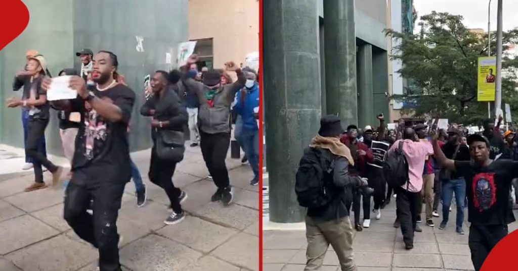 La vidéo d'une femme forcée d'ouvrir son sac à Nairobi au milieu des manifestations irrite les Kenyans : « harcèlement »