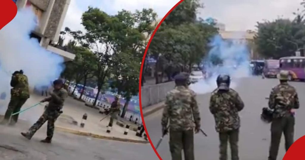 Nairobi : Un officier supérieur de la police perd ses deux mains après l'explosion d'une bombe lacrymogène sur lui lors de manifestations