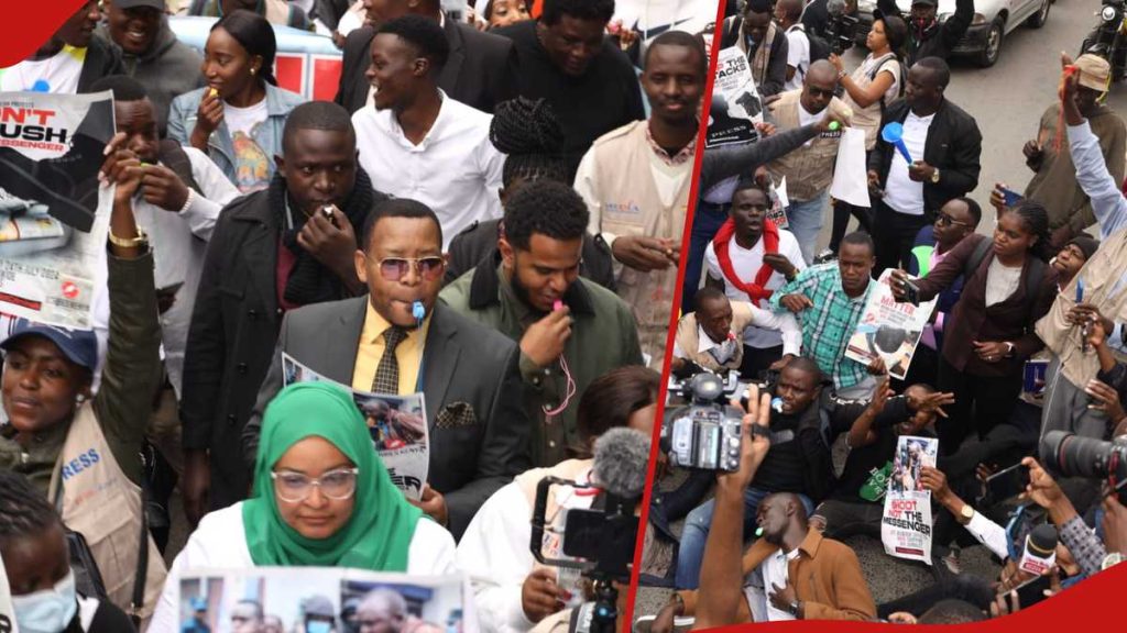 Des journalistes campent devant l'Assemblée nationale et demandent à rencontrer son président : « Tunataka Weta »