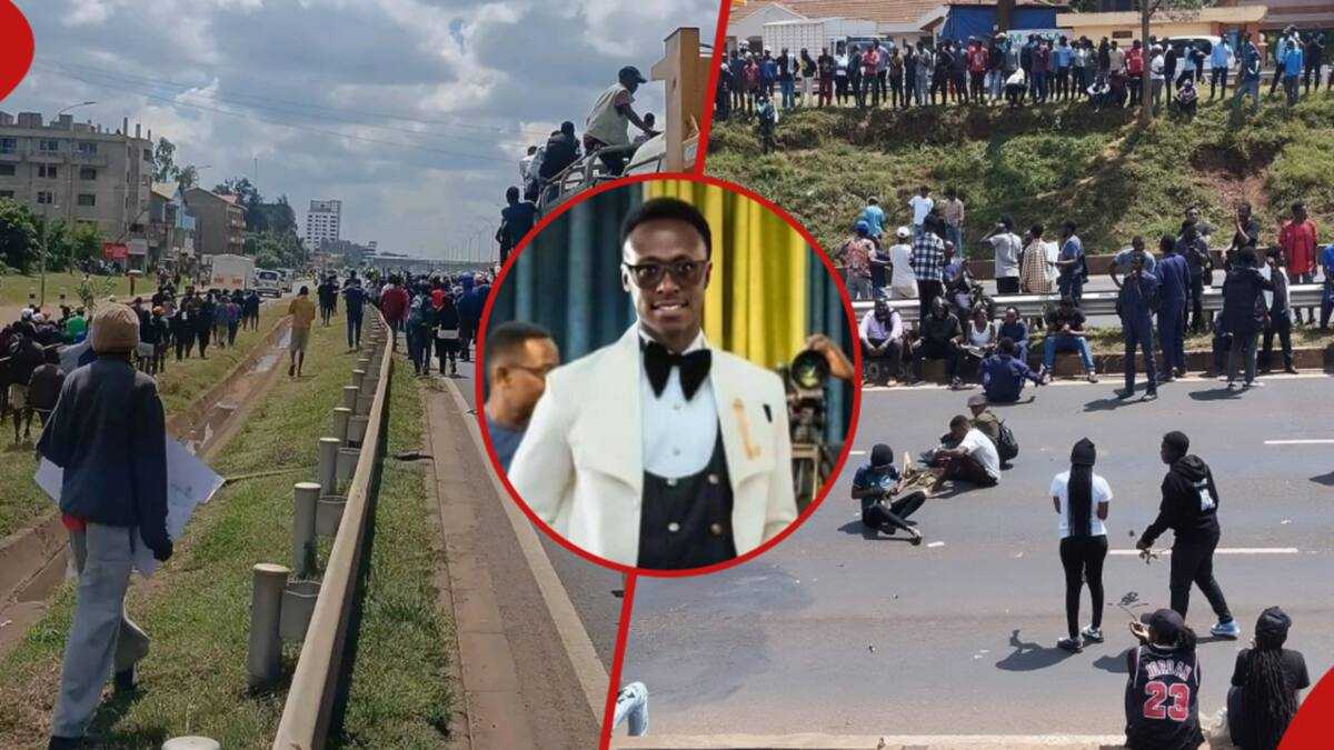 Justice pour Denzel Omondi : les étudiants de la JKUAT manifestent devant le commissariat de police de Juja