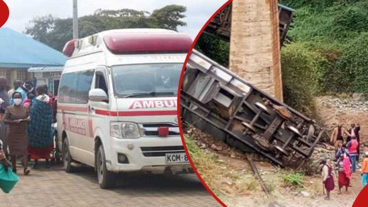 Kajiado : un mort et 30 blessés après la chute d'un train transportant 100 passagers d'un pont