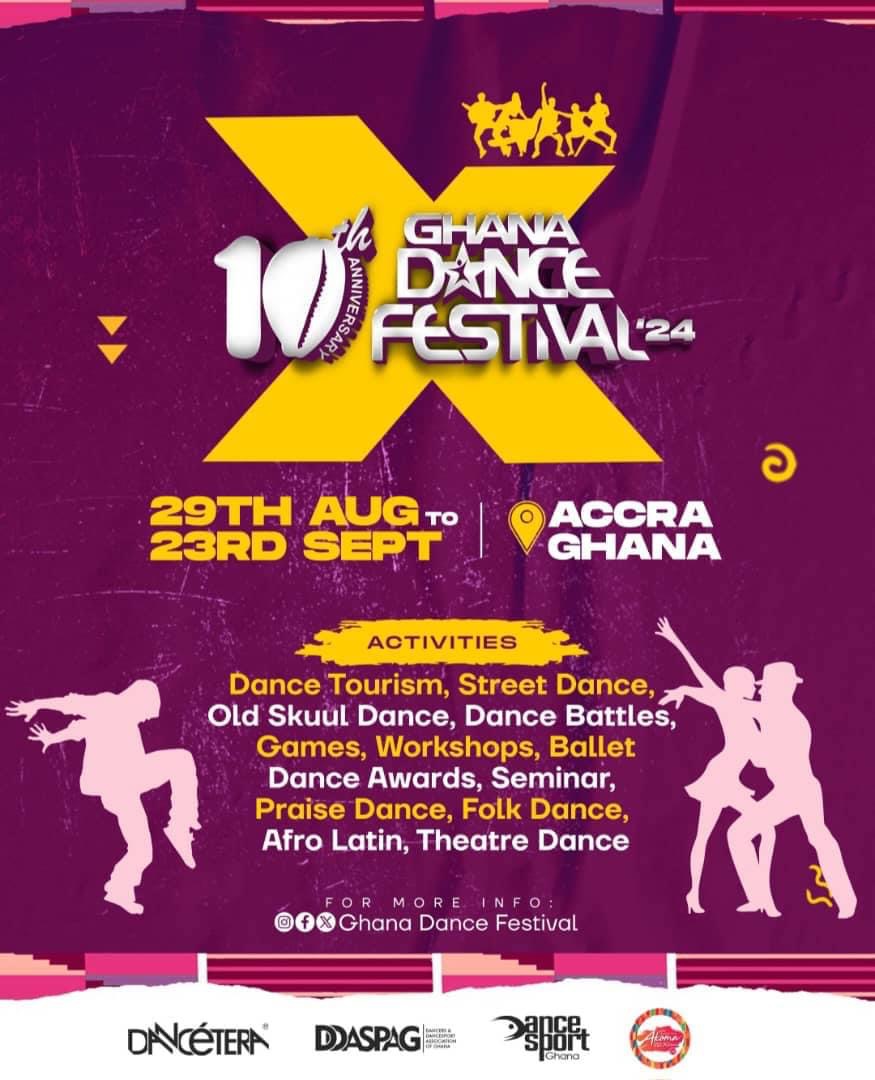 10th Ghana Dance Festival Set for August 29 to September 23