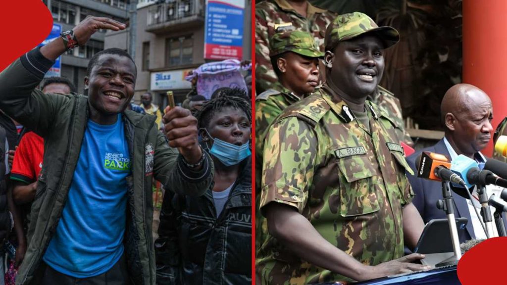 Le chef de la police de Nairobi, Adamson Bungei, s'adresse aux manifestants anti-gouvernementaux : « Nous sommes pacifiques »