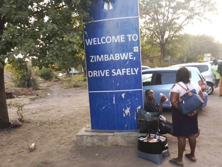Frontière entre la Zambie et le Zimbabwe