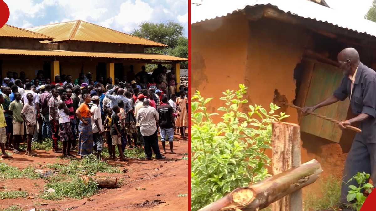 Des parents âgés de Kisii démolissent la maison de leur fils après l'avoir accusé de sorcellerie : « Nimekuwa Mchawi ? »
