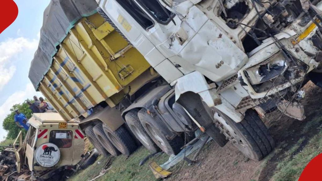 Narok : 3 étrangers parmi les 4 tués dans un accident de la route impliquant un Land Cruiser et un camion