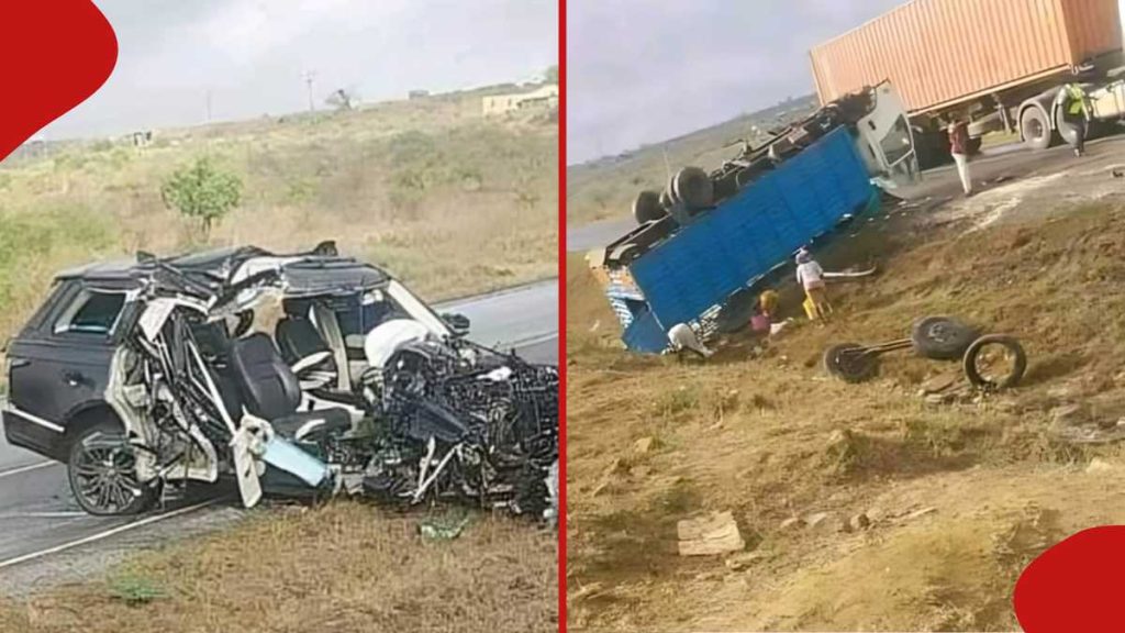 Plusieurs morts dans une collision entre un Range Rover et un Canter sur l'autoroute Nairobi-Mombasa