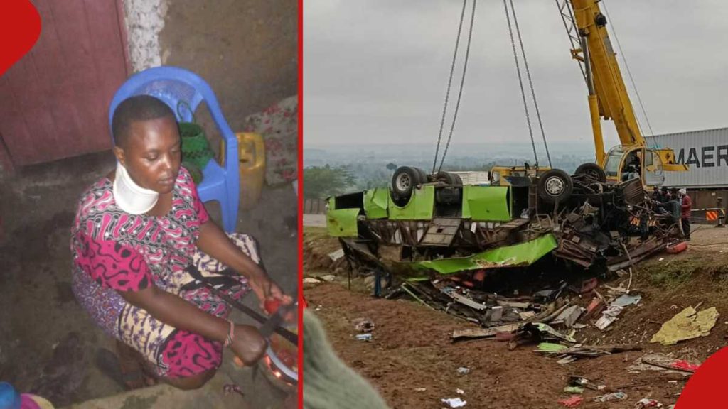 Un survivant de l'accident de Salgaa, qui lutte pour subvenir aux besoins de sa mère diabétique, demande de l'aide : "Sijui Ningekufa Angefanyaje"