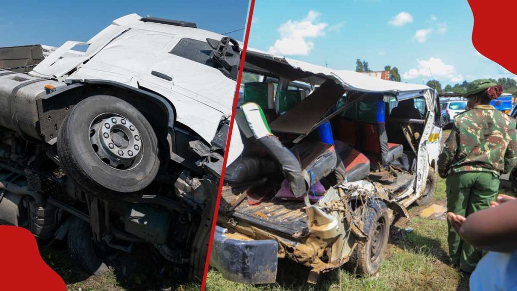 Kaburengu : 2 morts et plusieurs blessés après qu'une remorque a percuté 3 matatus le long de l'autoroute Eldoret-Webuye