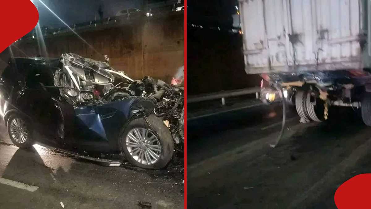 Thika Road : Deux morts présumés après la collision entre un nouveau Range Rover Sport et un camion