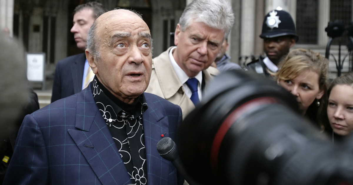 60 "survivants" accusent l'ancien patron d'Harrods, Al-Fayed, d'abus sexuels (avocats)
