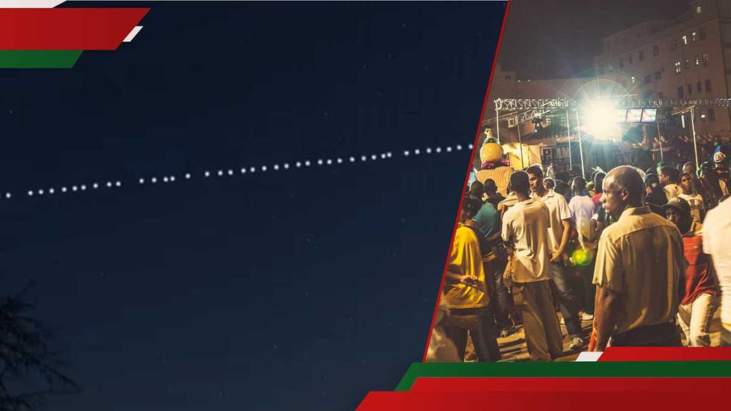 Excitation à Machakos après que les habitants ont repéré le train satellite Starlink dans le ciel nocturne
