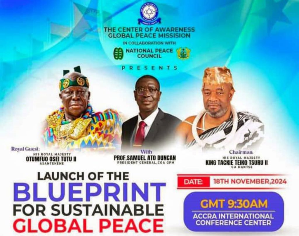 Lancement du Plan pour une paix mondiale durable