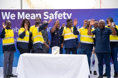 Le parc de stockage de Tema marque 2 000 jours d'opérations sans blessure
