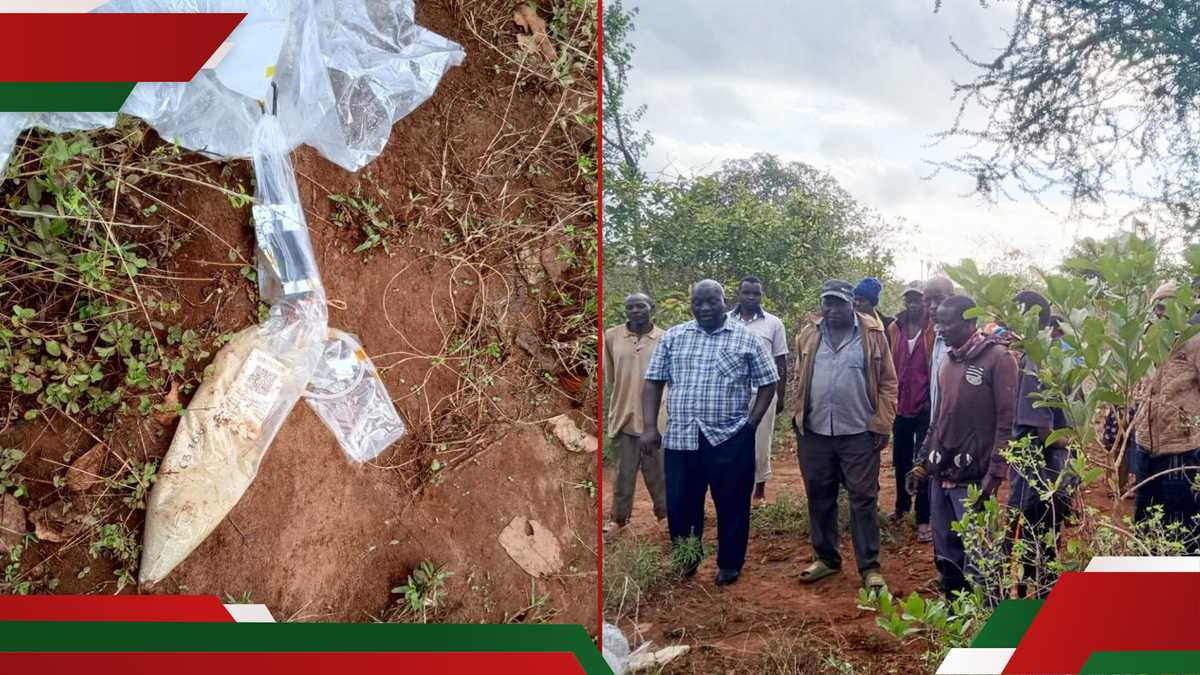 Machakos : les villageois surpris par la découverte d'un mystérieux ballon géant dans une ferme locale