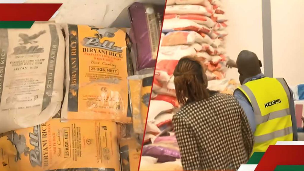 Nairobi : Le gouvernement saisit 15 000 kg de riz contaminé à Embakasi et affirme qu'il est dans les magasins depuis mai