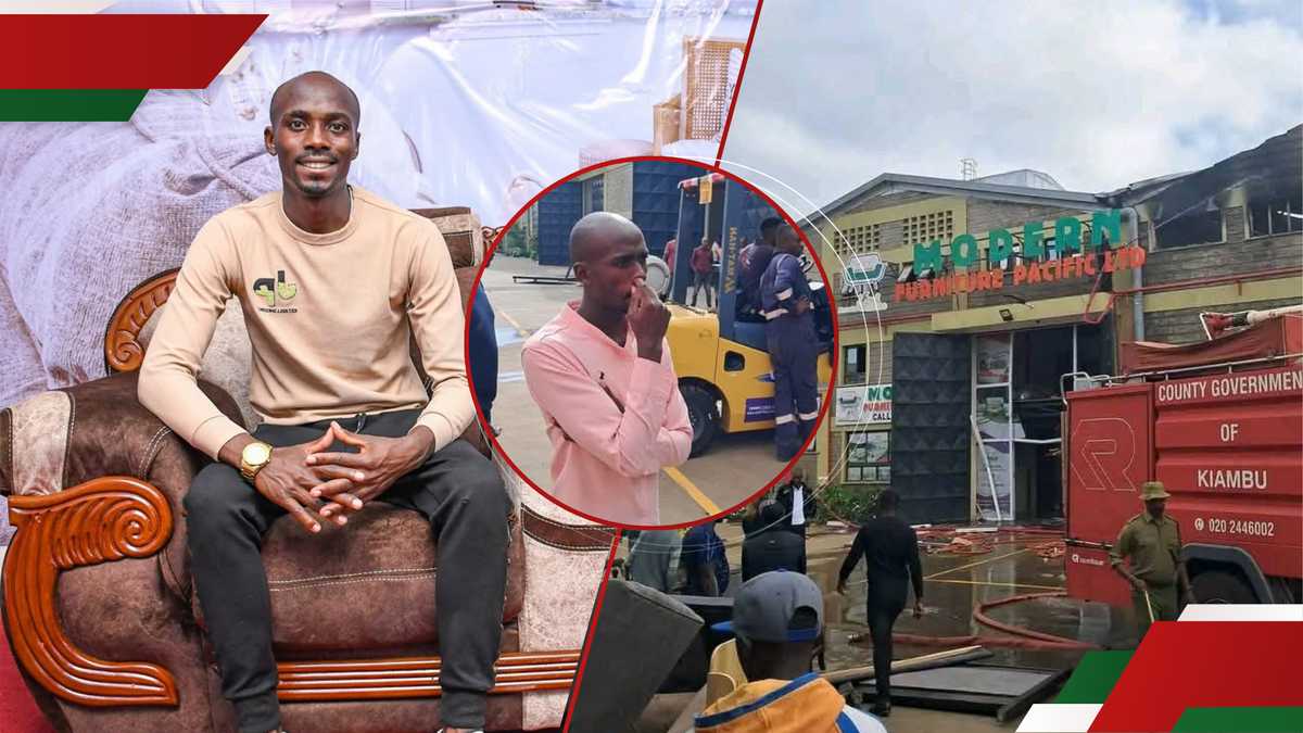 Gibson Murage s'exprime après l'incendie de son entreprise de meubles modernes : "Factory Ndio Imechomeka"