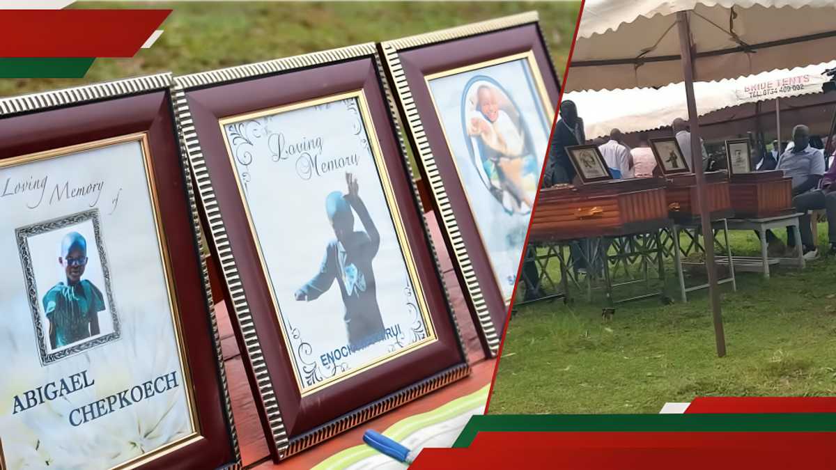 Kericho : Tristesse alors que les frères et sœurs décédés dans un incendie reposent au repos