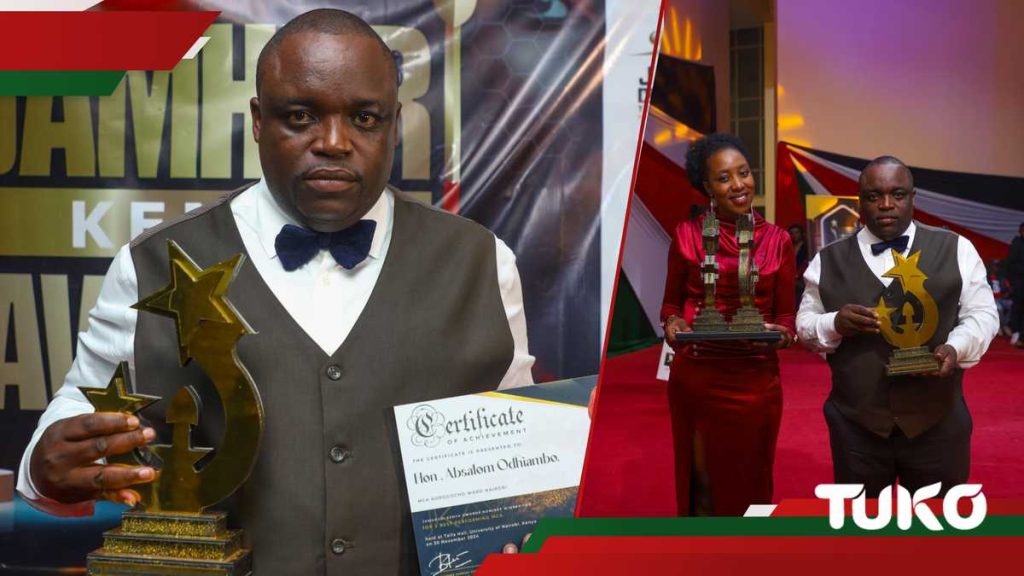 Korogocho MCA Absalom Onyango remporte un autre prix en tant que MCA le plus performant à Nairobi