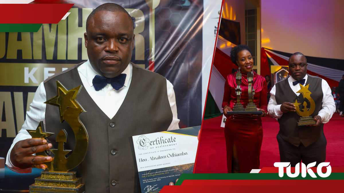 Korogocho MCA Absalom Onyango remporte un autre prix en tant que MCA le plus performant à Nairobi