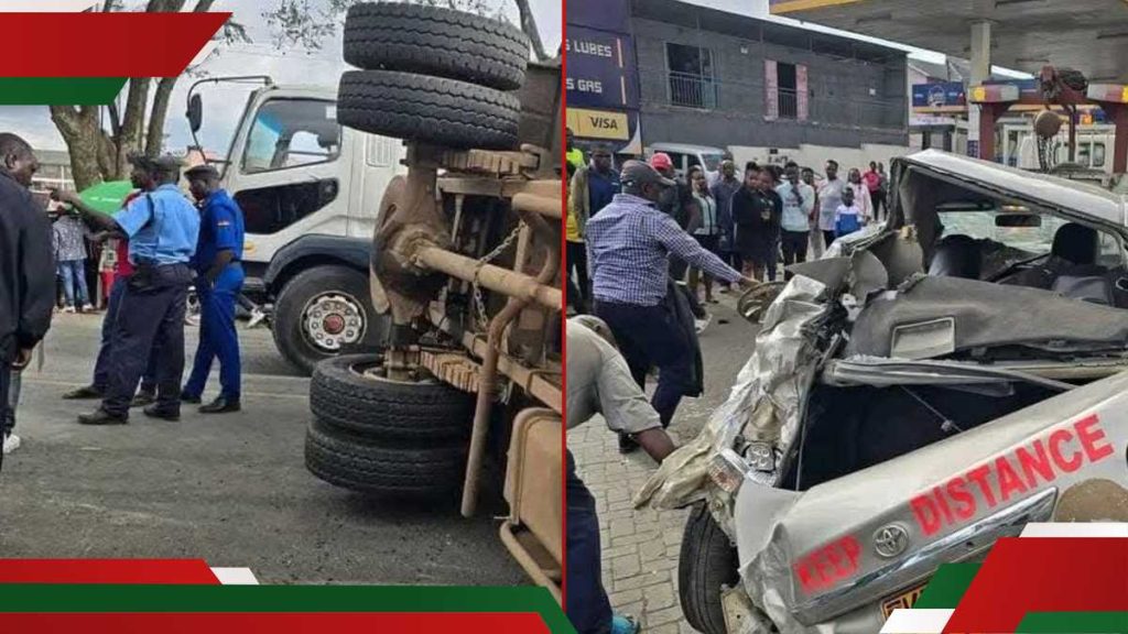 Nakuru : 1 mort et des dizaines de blessés après la collision de plusieurs véhicules sur l'autoroute