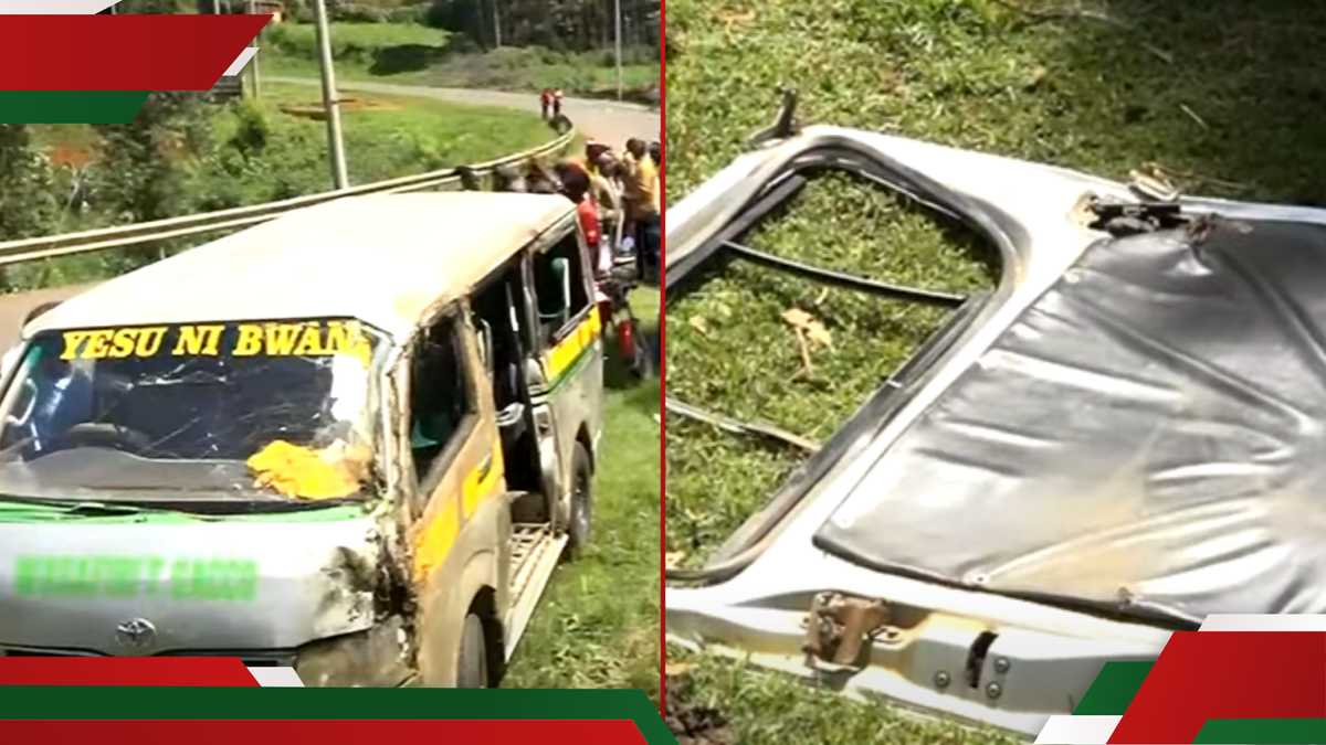 Nyamira : 1 mort et des dizaines de blessés lors d'un excès de vitesse Matatu s'écrase après un dépassement