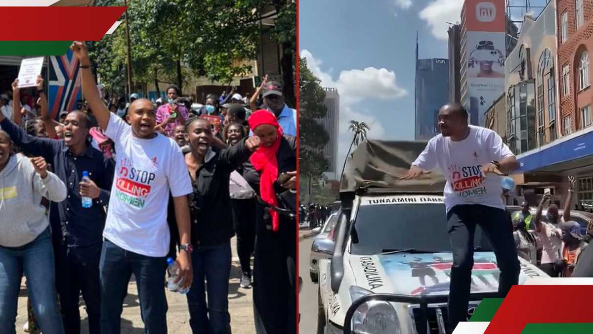 Réactions mitigées alors que Morara Kebaso se joint de manière spectaculaire aux manifestations contre le fémicide à Nairobi