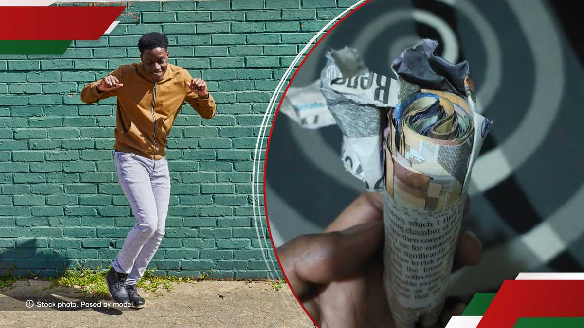 Un homme chatouille les Kenyans après avoir partagé des photos de 3 000 KSh qu'il a trouvé : « Sirudishi »