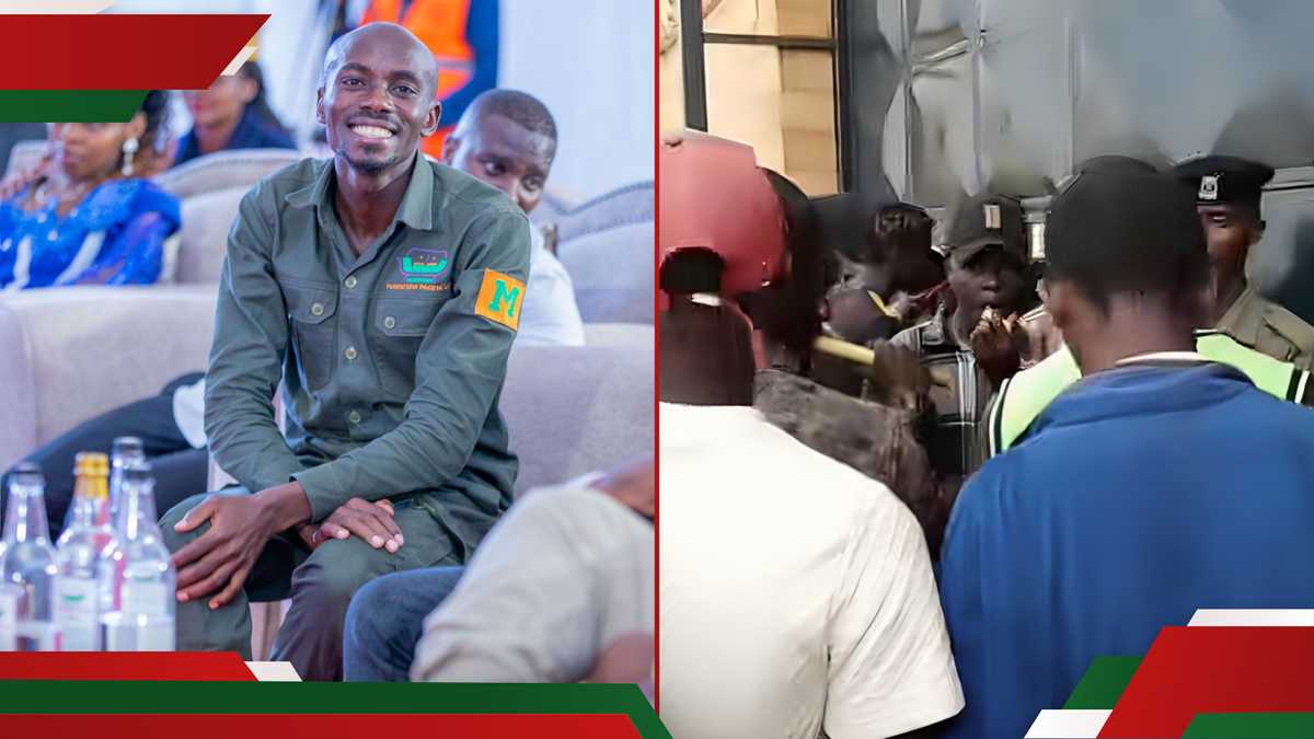 Les Kenyans protestent en dehors de l'entrepôt de Gibson Murage, demandez un employé manquant