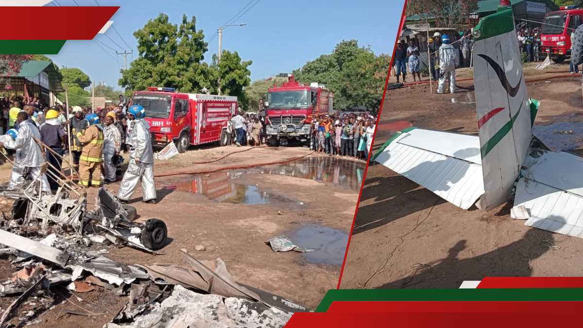 Malindi : Plusieurs personnes craignent d'avoir été brûlées au point d'être méconnaissables lors du crash d'un avion léger qui prend feu