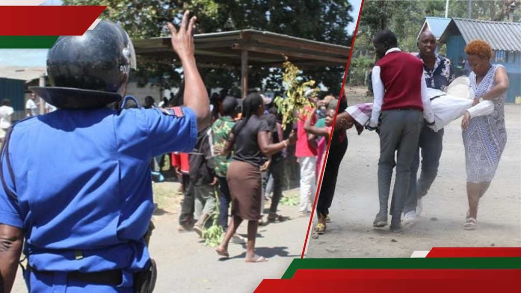 Nakuru : Des étudiants s'effondrent après que la police a tiré des gaz lacrymogènes près de l'école pour disperser les manifestants