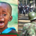 VIDÉO: Les policiers récupérant le corps de Mjengo Man tué en emmenant un fils à l'école chassés