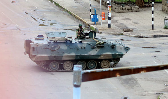 Govt says it is “testing equipment” as military tanks are spotted along Borrowdale Road
