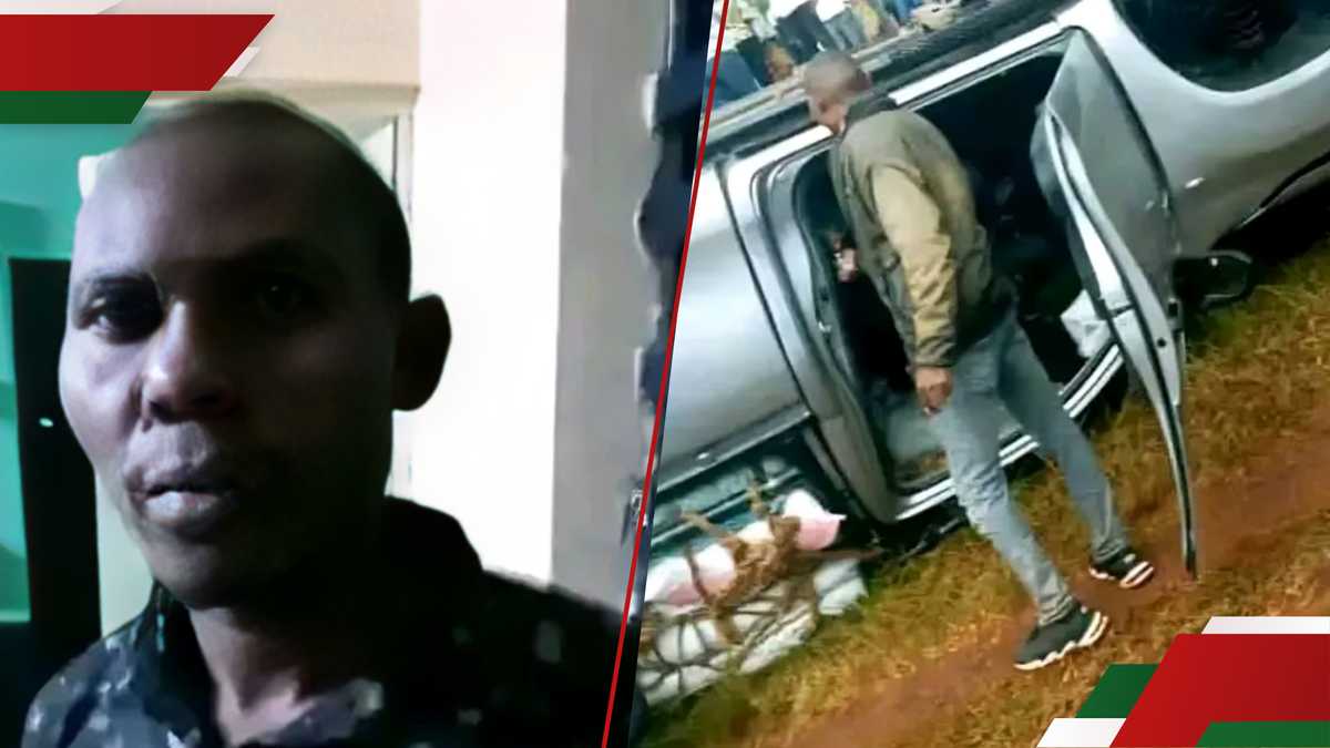 Kirinyaga: L'homme en photos virales incendiant le pick-up Miraa après un accident de boda fatal boda arrêté