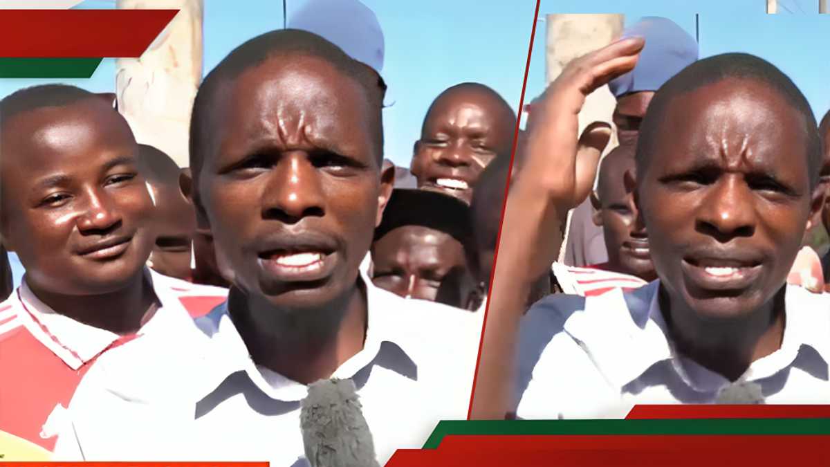 Kisumu Man devient viral pour Kiswahili imparfait lors de l'interview télévisée: "Matoto Manakuwa Mayajane"