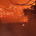 Le feu près de Wellington détruit les biens, les évacuations forces