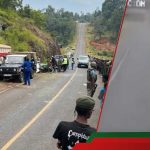 Les images de dashcam effrayantes montrent une collision mortelle entre le camion, accélérant Muguka Probox