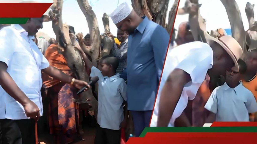 William Ruto a stupéfait comme un petit garçon de Wajir remet en question qui il est: "Oh mon Dieu"