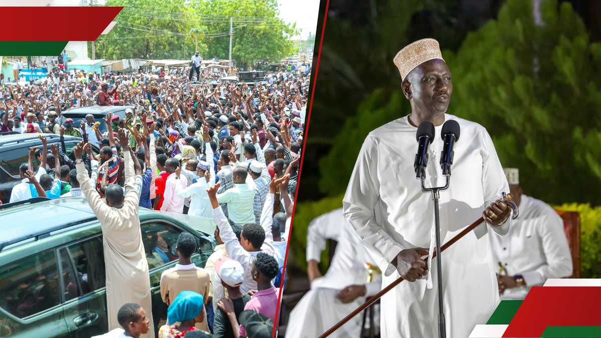 William Ruto coupe un court discours à Garissa pour honorer les prières musulmanes: "Mseme Amen"