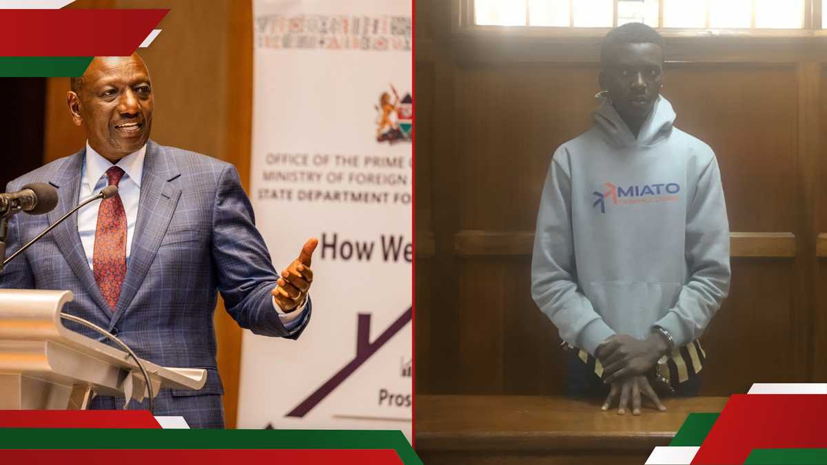 Les Kenyans appellent à la libération de l'étudiant de l'Université MOI derrière des images de William Ruto à l'intérieur du cercueil
