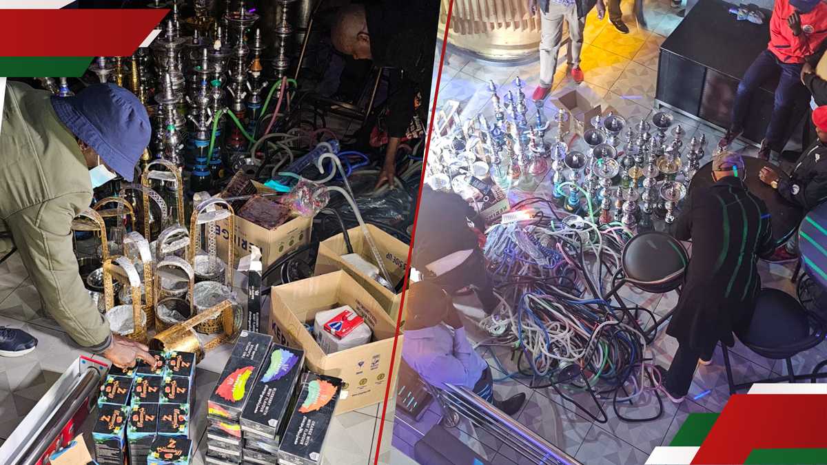 Nairobi: 2 arrêtés comme Nacada Raids Popular City Club vendant du shisha