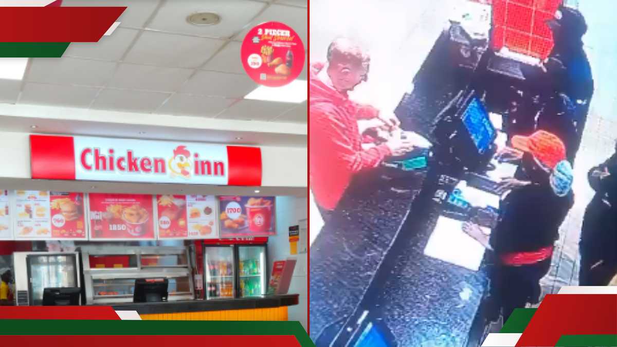 Nairobi: CCTV capture Mzungu man assaissant le personnel de Femme Chicken Inn à Kilimani