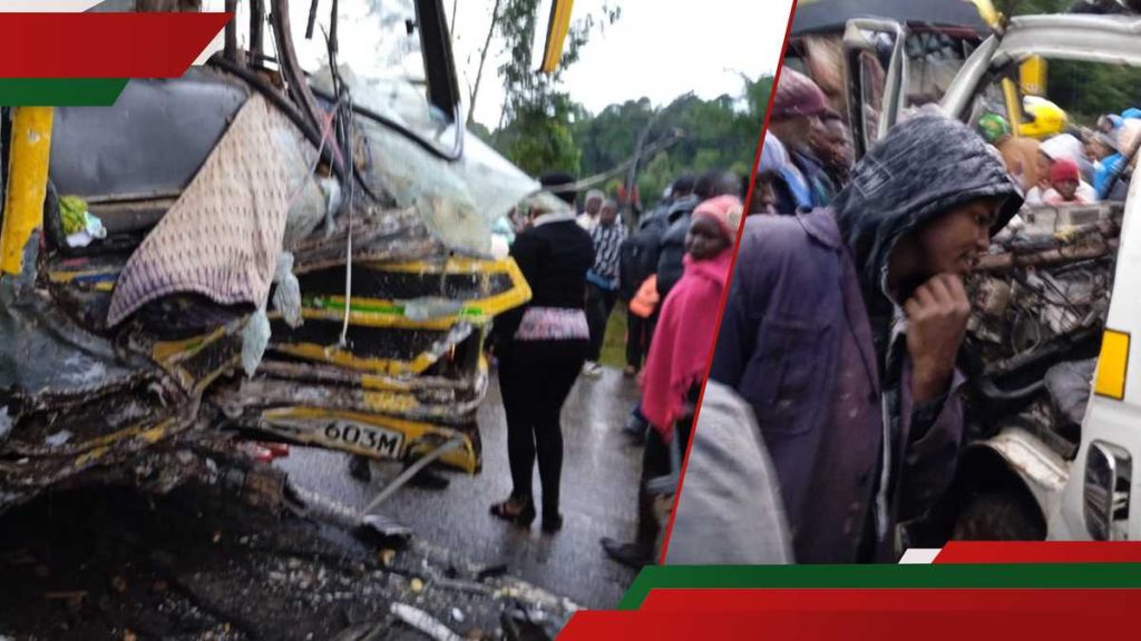 Nakuru: 2 tués, plusieurs blessés alors que Matatu entre en collision avec le bus scolaire sur Molo-Kegett Road