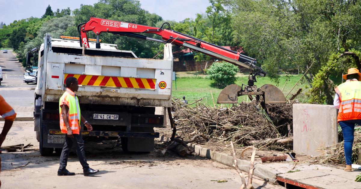 Opérations de nettoyage en cours dans certaines parties de Joburg après de fortes pluies