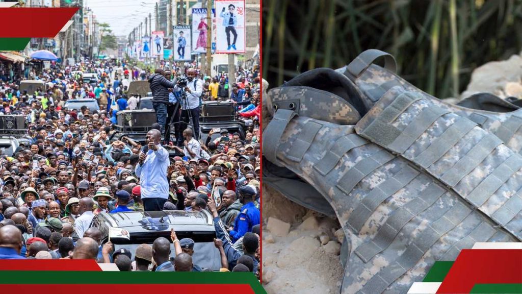 Vidéo: Les Kenyans affirment que William Ruto portait un gilet pare-balles à Eastleigh